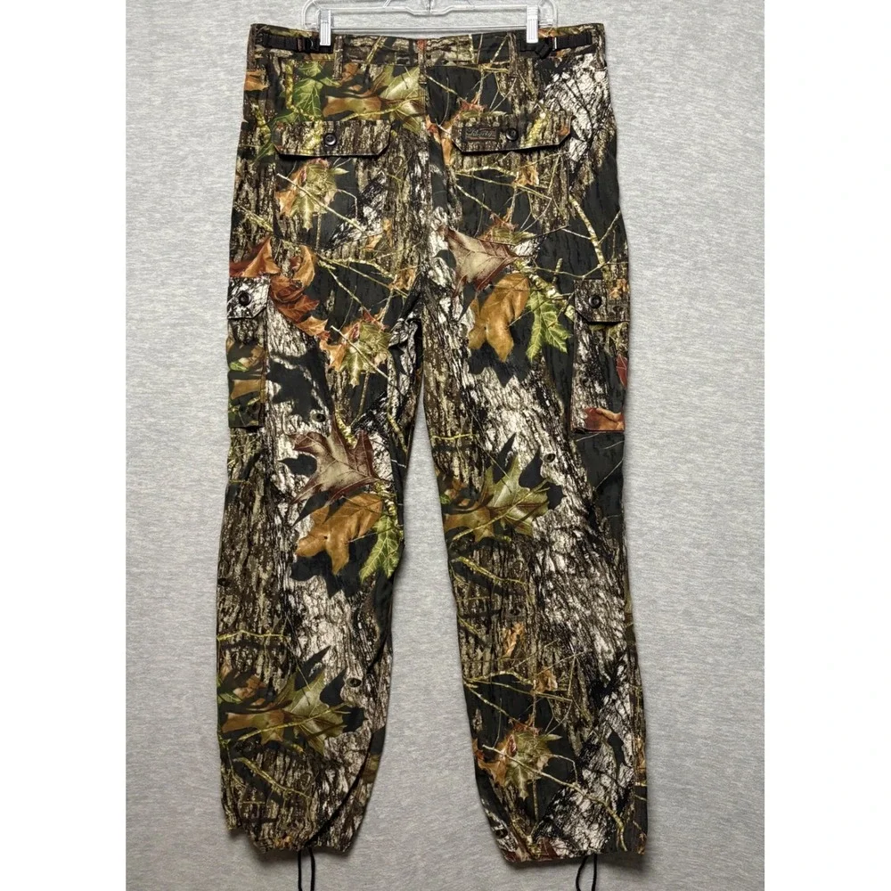 Liberty Mossy Oak Camo Cargo Pants adjustable Waist Hunting Outdoor Men L 38X30